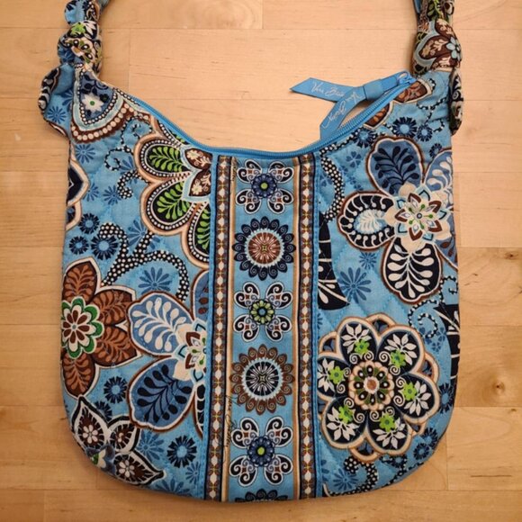 Vera Bradley Blue Floral Quilted Handbag and matching Wallet EUC - Picture 3 of 3